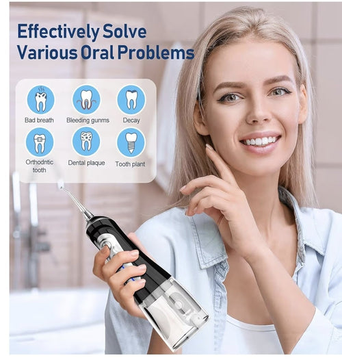 Water Dental Flosser Cordless for Teeth Pick Portable Oral Irrigation